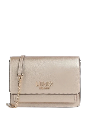 LIU JO logo-lettering chain-strap cross body bag - Gold