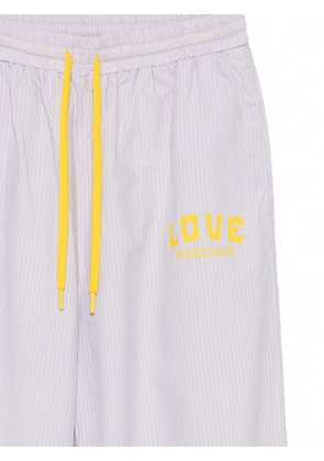Love Moschino logo-print trousers - Purple