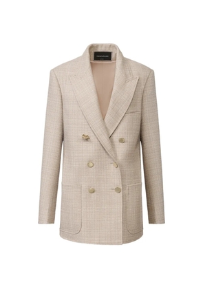 Fabiana Filippi double-breasted peak-lapels blazer - Neutrals