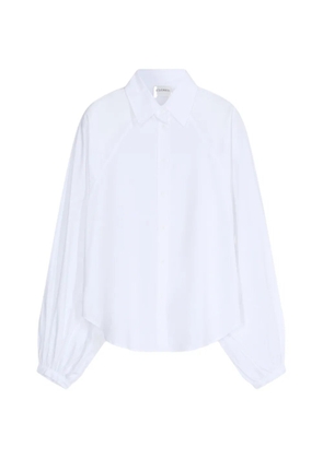 Closed cotton shirt - White