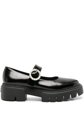 Stuart Weitzman Nolita leather Mary Jane loafers - Black