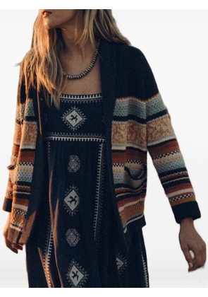 The Great. Mountain Lodge striped cardigan - Blue