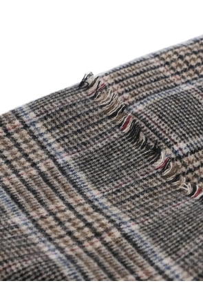 Brunello Cucinelli checked cashmere scarf - Neutrals