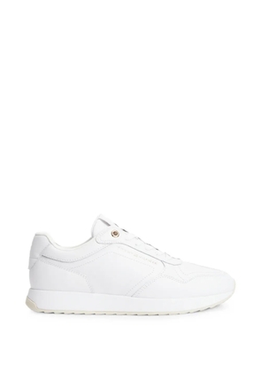 Tommy Hilfiger logo-print lace-up sneakers - White