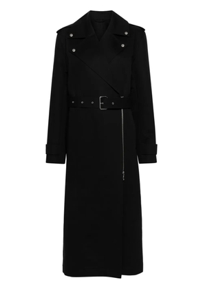 TOTEME Biker cotton trench - Black