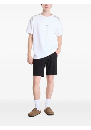 HUGO Noah logo-print tape-detail T-shirt - White