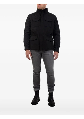 Poche Paris faux-fur trim field jacket - Black
