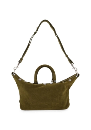 Marge Sherwood Dumpling studded suede tote bag - Green