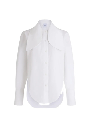 Patou oversized-collar long-sleeve shirt - White