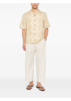 COMMAS stripe-pattern shirt - Neutrals