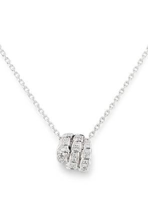 Bvlgari Pre-Owned 2020s Serpenti Viper diamond necklace - Silver