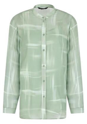 Armani Exchange abstract-print shirt - Green
