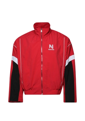 Nahmias logo-print track jacket - Red