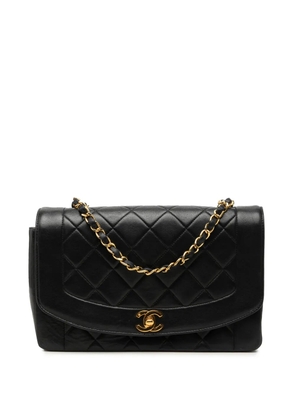CHANEL Pre-Owned 1991-1994 Medium Lambskin Diana Flap crossbody bag - Black