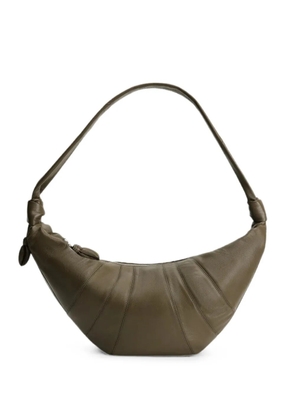 LEMAIRE Croissant leather shoulder bag - Green