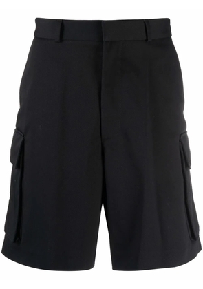 Off-White organic cotton cargo shorts - Black