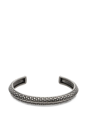 Roberto Cavalli snake-effect cuff bracelet - Silver