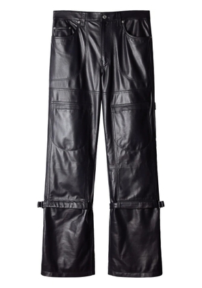 Off-White Carpenter leather trousers - Blue