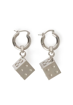 Off-White Dice earrings - Silver