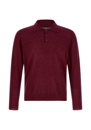 Zanone long-sleeve polo shirt - Red