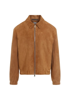 Paul Smith Tan suede zip-up jacket - Brown