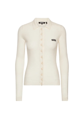 ROTATE BIRGER CHRISTENSEN knitted polo top - White