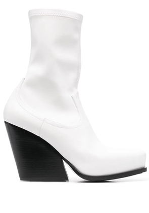 Stella McCartney Cowboy stretch ankle boots - White