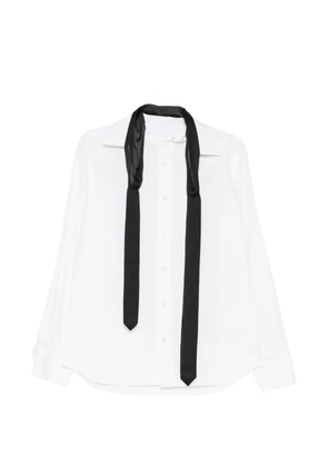 sacai poplin tie shirt - Neutrals