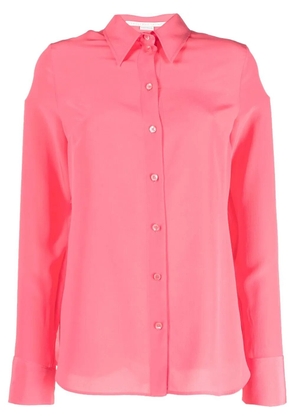 Stella McCartney long-sleeve silk shirt - Pink