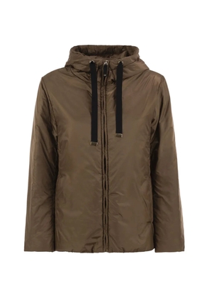Max Mara padded drawstring-hood jacket - Brown