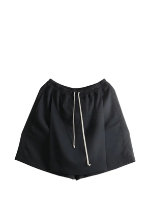Rick Owens drawstring-waistband knee-length shorts - Black