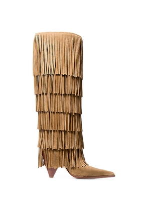Michael Kors Jayla fringed boots - Brown