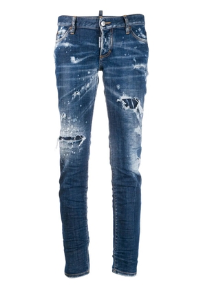 DSQUARED2 distressed slim-fit jeans - Blue