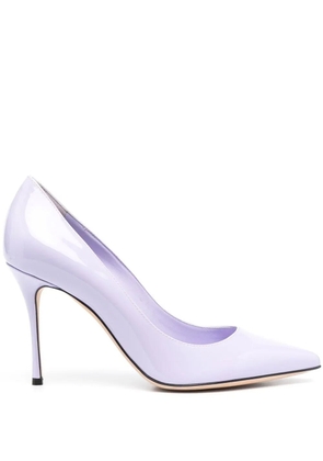 Sergio Rossi Godiva 100mm leather pumps - Purple