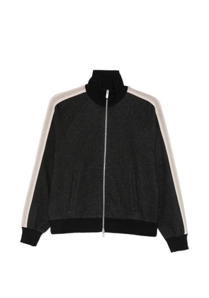 Peserico side-stripe zip-fastening sweatshirt - Grey