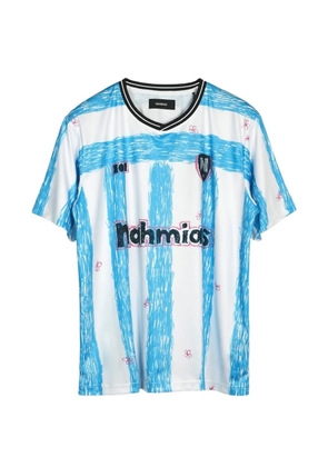 Nahmias scribble-print T-shirt - Blue