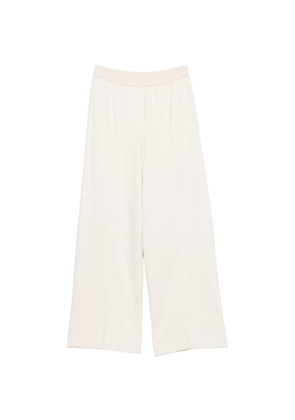 Peserico elasticated-waistband wide-leg trousers - Neutrals