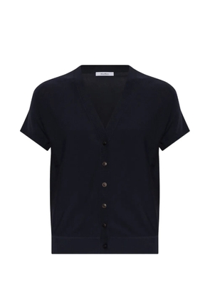 Max Mara V-neck button-up top - Blue