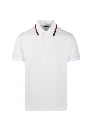 Gucci Web-stripe polo shirt - White