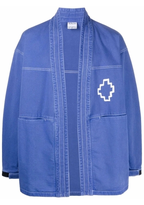 COUNTY OF MILAN logo-print cotton jacket - Blue