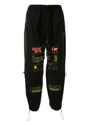 COUNTY OF MILAN Exportado technical track pants - 1015 BLACK LIME