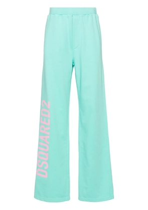 DSQUARED2 logo-print cotton track pants - Green