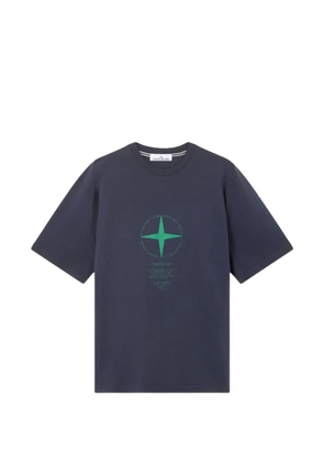 Stone Island Light Compass cotton T-shirt - Blue