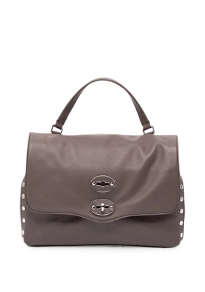 Zanellato small Postina stud-embellished shoulder bag - Grey