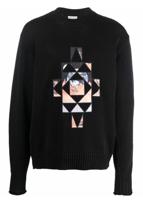 COUNTY OF MILAN geometric-patch jumper - Black