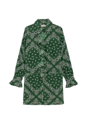 Zadig&Voltaire Rhelyne silk bandana dress - Green