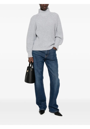 Liviana Conti ribbed-knit high-neck sweater - Grey