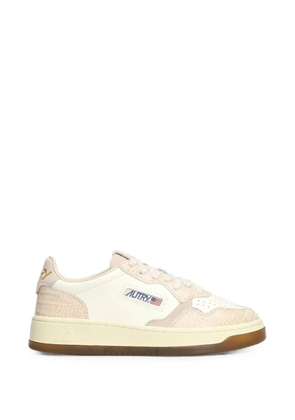 Autry Medalist crocodile-effect sneakers - Neutrals