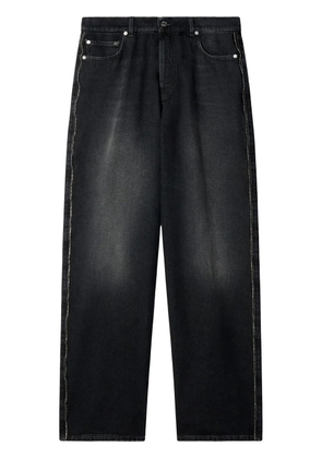 Off-White zip-trim loose-fit jeans - Black