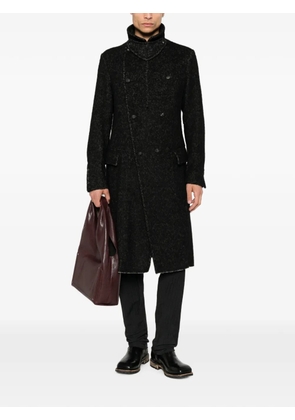Masnada herringbone double-breasted coat - Grey